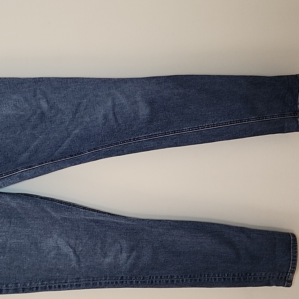 Reformation Jeans high-rise Skinny Strechy Meduim Wash blue denim Size 28 - Picture 9 of 16